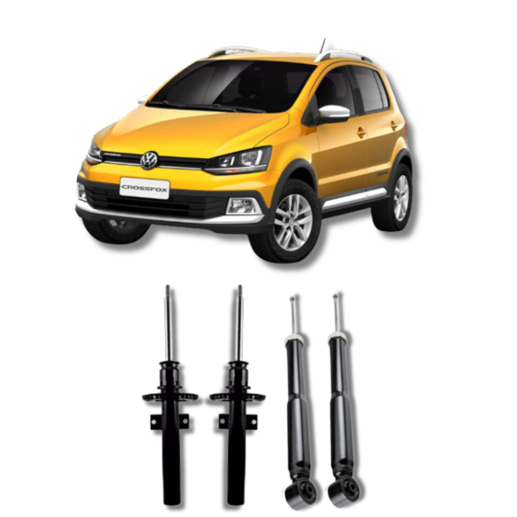Amortecedor CrossFox 2005–2017 – kit dianteiro e traseiro remanufaturado