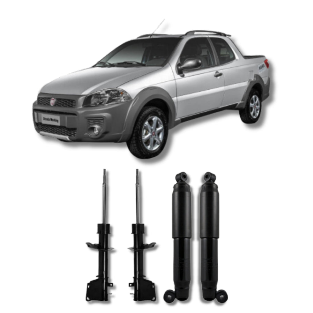 Amortecedor Strada Fire 2002–2017 – kit dianteiro e traseiro remanufaturado