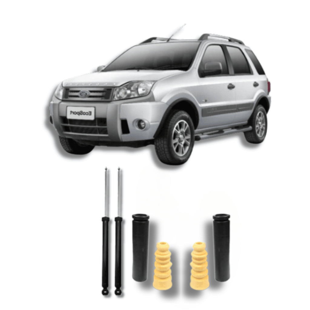Amortecedor EcoSport 2003–2012 – par traseiro com kit batente remanufaturado