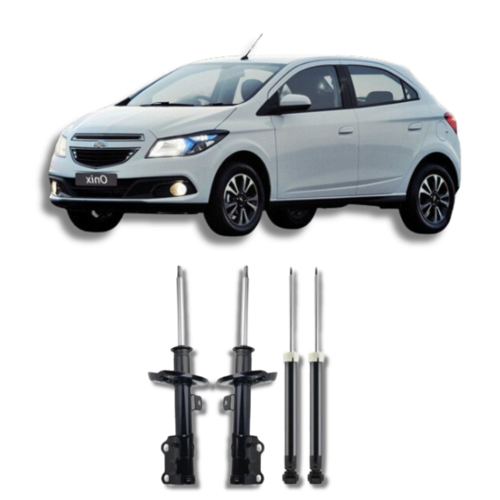 Amortecedor Onix 2013–2018 – kit dianteiro e traseiro remanufaturado