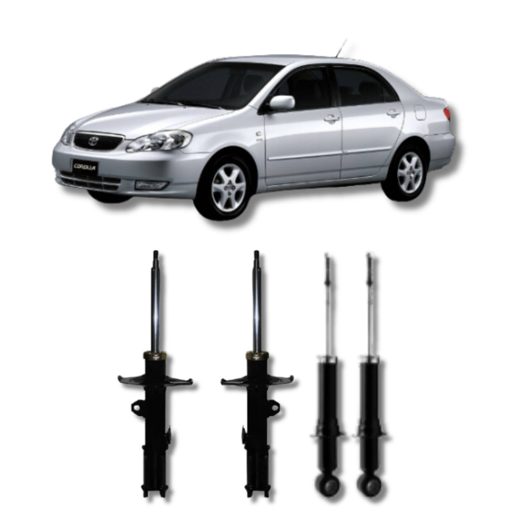 Amortecedor Corolla 2003–2008 – kit dianteiro e traseiro remanufaturado