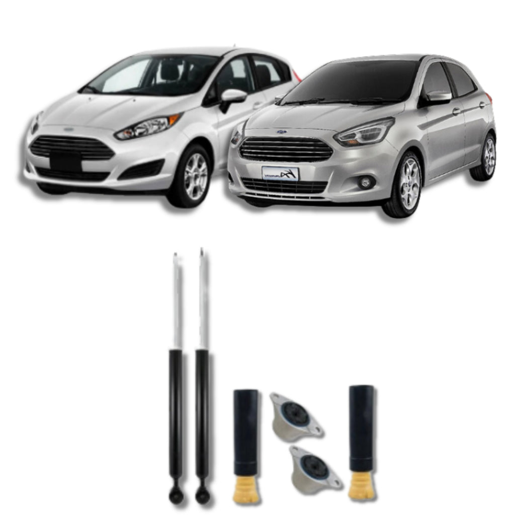 Amortecedor New Fiesta e Novo Ka 2016–2021 – par traseiro com kit batente remanufaturado