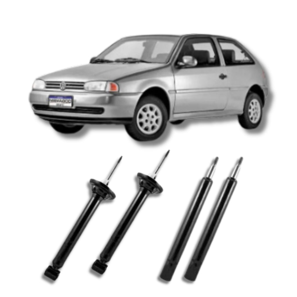Amortecedor Gol G2, G3 e G4 1998–2014 – kit dianteiro e traseiro remanufaturado