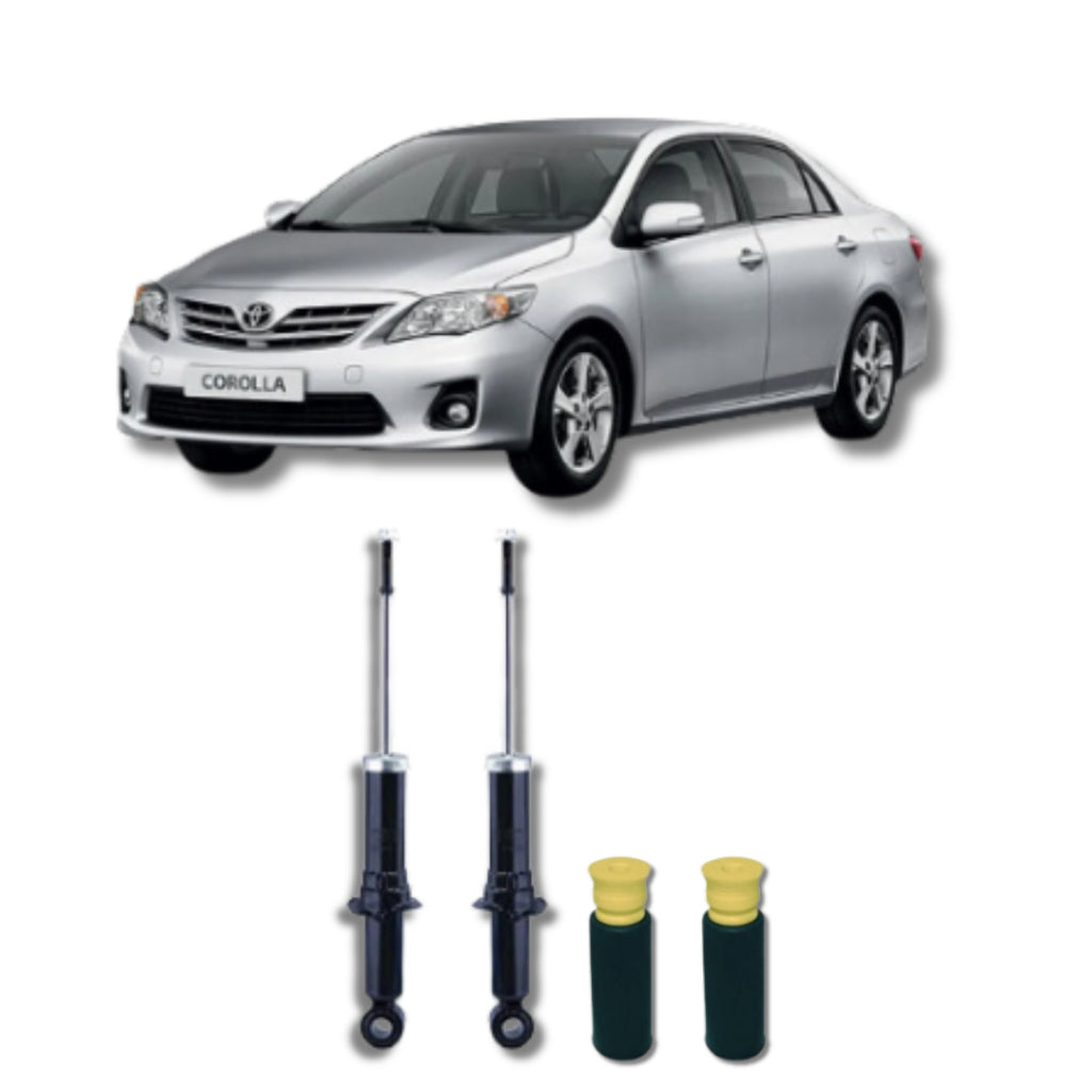 Amortecedor Corolla 2009–2014 – par traseiro com kit batente remanufaturado