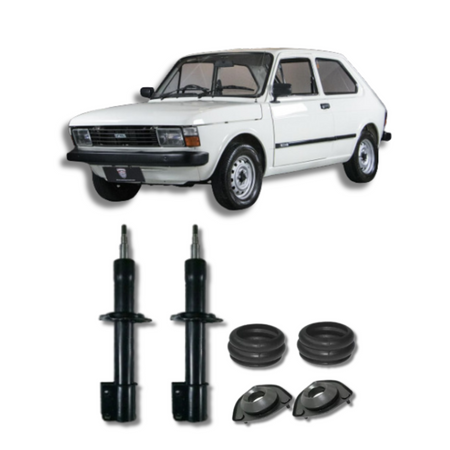 Amortecedores Dianteiros com Kit de Batentes e Guarda-Pó Fiat 147 1976 Até 1986 - Remanufaturad - Felipe Moura Auto Peças