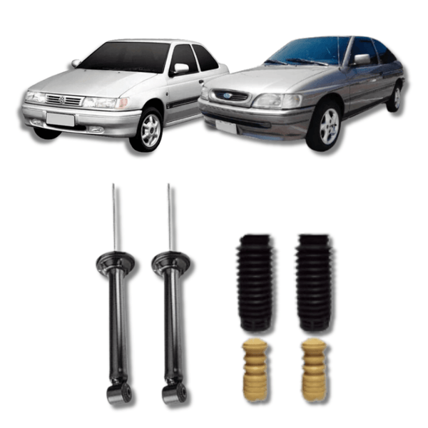 Amortecedor Traseiro com Kit de Batentes e Guarda-Pó Logus/Escort Europeu 1993 Até 1996 - Remanufaturado - Felipe Moura Auto Peças