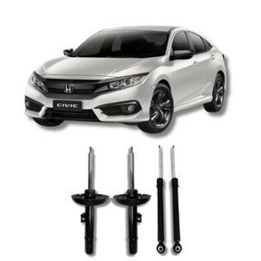 Kit Amortecedores Dianteiros e Traseiros Honda Civic G-10 2017 até 2021 - Remanufaturado - Felipe Moura Auto Peças