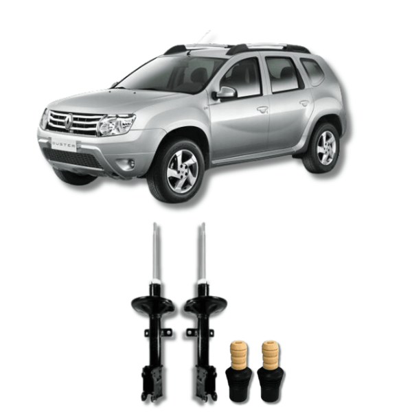 Amortecedores Dianteiros com Kit de Batentes e Guarda-Pó Renault Duster 2011 Até 2018 - Remanufaturado - Felipe Moura Auto Peças