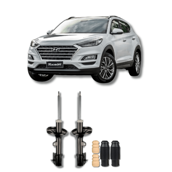 Amortecedores Dianteiros com Kit de Batentes e Guarda-Pó Hyundai Tucson 2004 Até 2010 - Remanufaturado - Felipe Moura Auto Peças