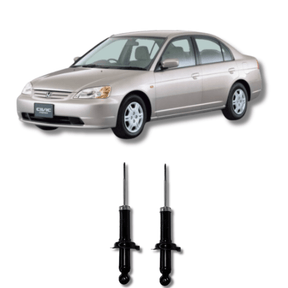 Amortecedores Traseiros Honda Civic 2001 Até 2005 - Remanufaturado - Felipe Moura Auto Peças