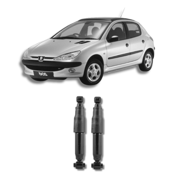 Amortecedor Traseiro Peugeot 206 1998 Até 2016 - Remanufaturado - Felipe Moura Auto Peças