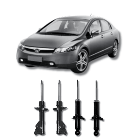Kit Amortecedores Dianteiros e Traseiros Honda Civic/New Civic 2006 Até 2011 - Remanufaturado - Felipe Moura Auto Peças