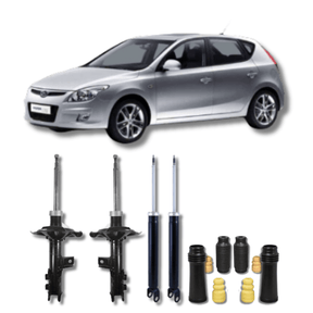 Kit Completo de Amortecedores Dianteiros e Traseiros com Kits de Batentes e Guarda-Pó Hyundai Ix30/Kia Cerato 2006 Até 2017 - Remanufaturado - Felipe Moura Auto Peças