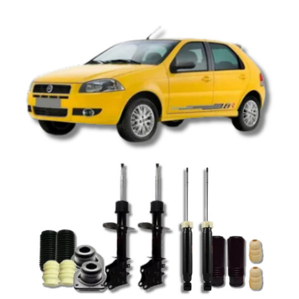 Kit Completo de Amortecedores com Acessórios Fiat Palio RTS 2007 até 2011 - Remanufaturado - Felipe Moura Auto Peças