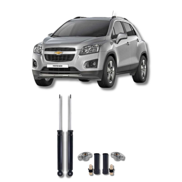 Amortecedores Traseiros com Kit de Batentes e Guarda-Pó Chevrolet Tracker 2013 até 2020 - Remanufaturado - Felipe Moura Auto Peças