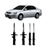 Kit Amortecedores Dianteiros e Traseiros Toyota Corolla 2003 Até 2008 - Remanufaturado - Felipe Moura Auto Peças