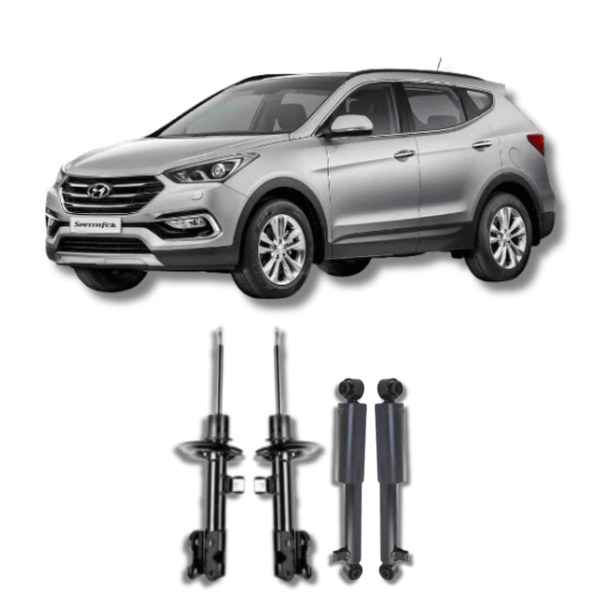 Kit Amortecedores Dianteiros e Traseiros Hyundai Santa Fé 2005 Até 2019 - Remanufaturado - Felipe Moura Auto Peças