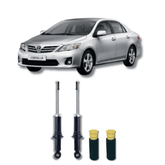 Amortecedor Traseiro com Kit de Batentes e Guarda-Pó Toyota Corolla 2009 Até 2014 - Remanufaturado - Felipe Moura Auto Peças