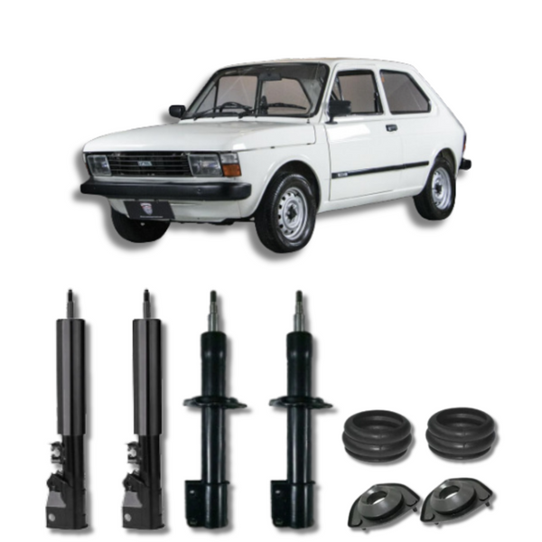 Título Otimizado: Kit Completo de Amortecedores Dianteiros e Traseiros com Kits de Batentes e Guarda-Pó Fiat 147 1976 Até 1986 - Remanufaturado - Felipe Moura Auto Peças