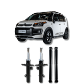 Kit Amortecedores Dianteiros e Traseiros Citroën Aircross/Prato Maior 2010 Até 2017 - Remanufaturado - Felipe Moura Auto Peças