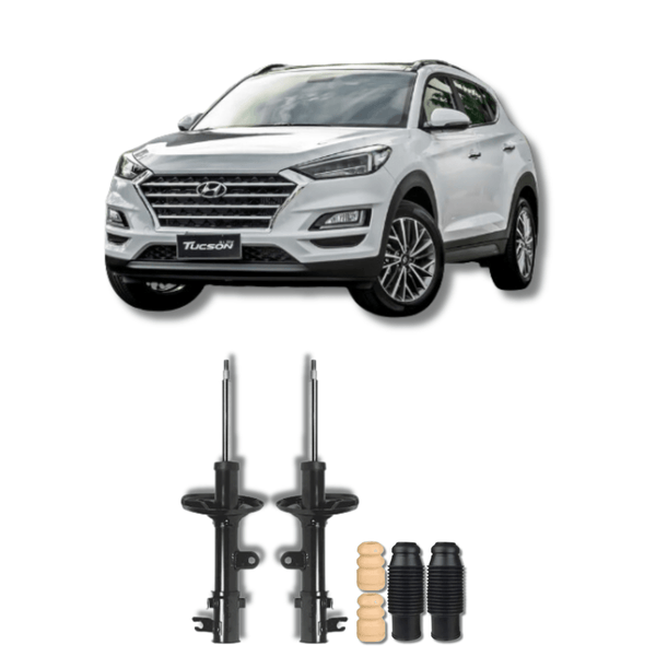 Amortecedores Traseiros com Kit de Batentes e Guarda-Pó Hyundai Tucson 2004 Até 2010 - Remanufaturado - Felipe Moura Auto Peças