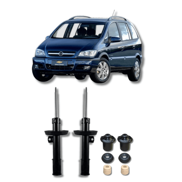 Amortecedores Dianteiros Zafira 2001 Até 2012 com Kit de Batentes e Guarda-Pó - Remanufaturado - Felipe Moura Auto Peças