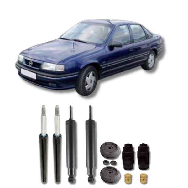 Kit Completo de Amortecedores Dianteiros e Traseiros com Kits de Batentes e Guarda-Pó Vectra 1988 Até 1995 - Remanufaturado - Felipe Moura Auto Peças