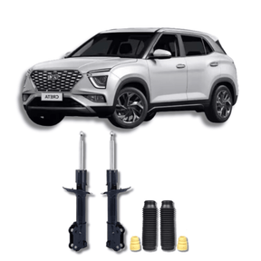 Amortecedores Dianteiros com Kits de Batentes e Guarda-Pó Hyundai Creta 2015 Até 2024 - Remanufaturado - Felipe Moura Auto Peças