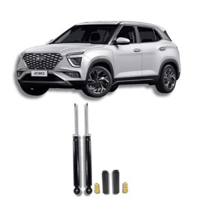 Amortecedores Traseiros com Kits de Batentes e Guarda-Pó Hyundai Creta 2015 Até 2024 - Remanufaturado - Felipe Moura Auto Peças