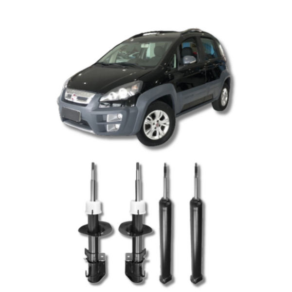 Kit Amortecedores Dianteiros e Traseiros Fiat Idea Adventure 2006 até 2016 - Remanufaturado - Felipe Moura Auto Peças