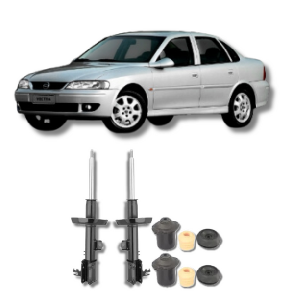 Amortecedores Dianteiros com Kit de Batentes e Guarda-Pó Vectra 1996 Até 2005 - Remanufaturado - Felipe Moura Auto Peças