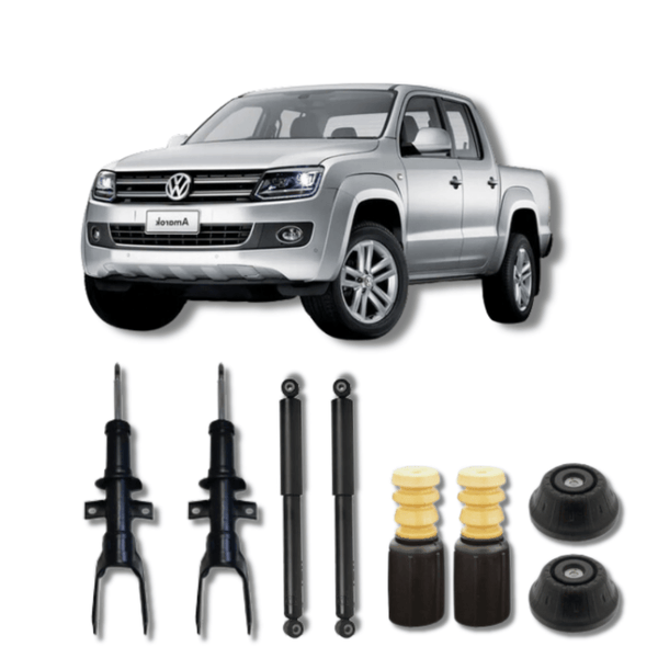 Kit Completo de Amortecedores Dianteiros e Traseiros com Kits de Batentes e Guarda-Pó Amarok 2010 Até 2024 - Remanufaturado - Felipe Moura Auto Peças