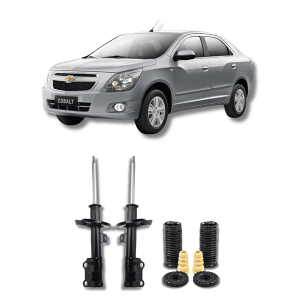 Amortecedores Dianteiros Cobalt 2012 Até 2016 com Kit de Batentes e Guarda-Pó - Remanufaturado - Felipe Moura Auto Peças