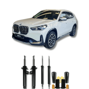 Kit Completo de Amortecedores Dianteiros e Traseiros com Kits de Batentes e Guarda-Pó BMW X1 2010 Até 2022 - Remanufaturado - Felipe Moura Auto Peças