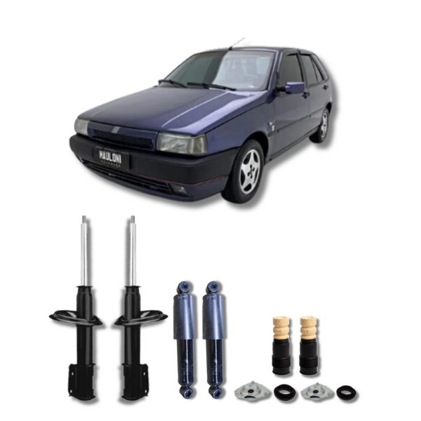 Kit Completo de Amortecedores Dianteiros e Traseiros com Kits de Batentes e Guarda-Pó Fiat Tipo 1993 Até 1997 - Remanufaturado - Felipe Moura Auto Peças