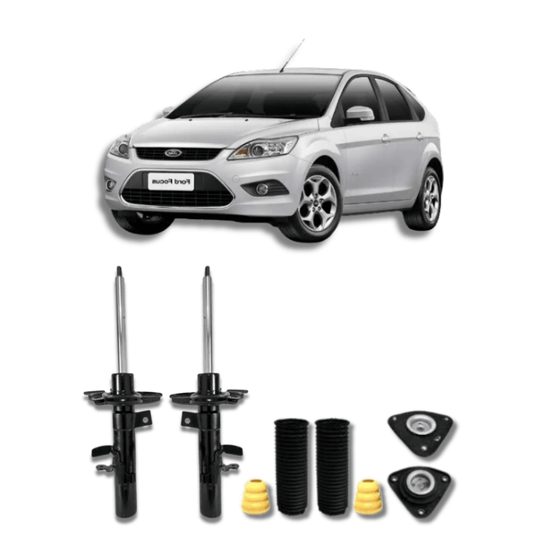 Amortecedores Dianteiros com Kit de Batentes e Guarda-Pó Ford Focus 2014 até 2019 - Remanufaturado - Felipe Moura Auto Peças