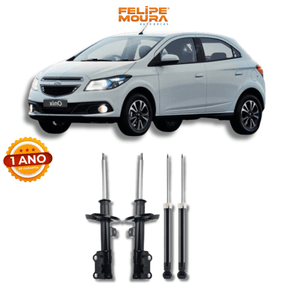 Kit Amortecedores Dianteiros e Traseiros Onix 2013 Até 2018 - Remanufaturado - Felipe Moura Auto Peças