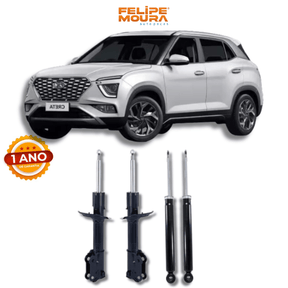 Kit Amortecedores Dianteiros e Traseiros Hyundai Creta 2015 Até 2024 - Remanufaturado - Felipe Moura Auto Peças