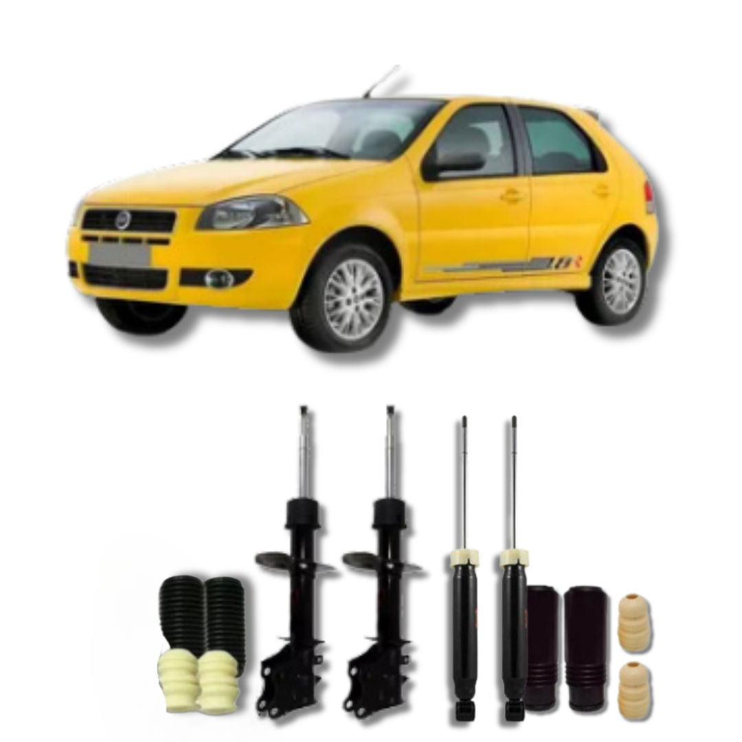 Kit Completo de Amortecedores com Acessórios Fiat Palio RTS 2007 até 2011 - Remanufaturado