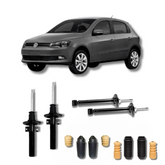 Kit Completo de Amortecedores Dianteiros e Traseiros com Kit de Batentes e Guarda-Pó Gol G5/G6 2008 Até 2016 - Remanufaturado