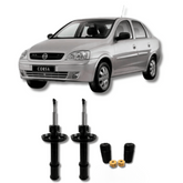 Amortecedores Dianteiros Corsa Sedan 1997 Até 2005 com Kit de Batentes e Guarda-Pó - Remanufaturado