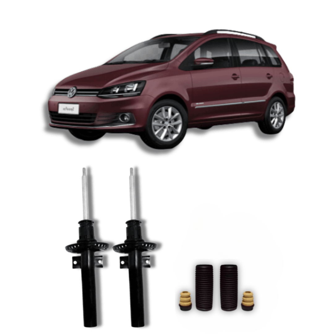 Amortecedores Dianteiros SpaceFox 2003 Até 2018 com Kit de Batentes e Guarda-Pó - Remanufaturado