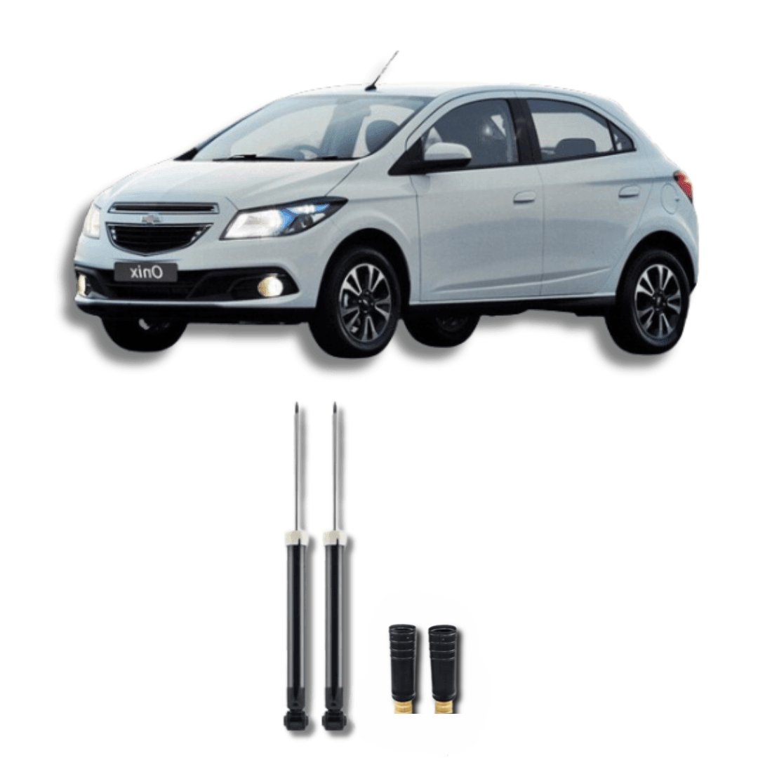 Amortecedor Traseiro Onix 2013 Até 2018 com Kit de Batentes e Guarda-Pó - Remanufaturado