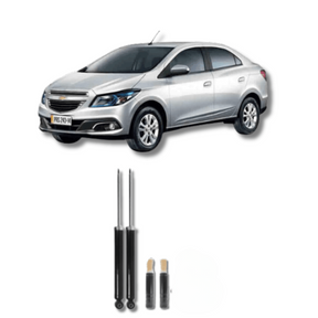 Amortecedor Traseiro Prisma 2013 Até 2018 com Kit de Batentes e Guarda-Pó - Remanufaturado