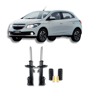 Amortecedores Dianteiros Onix 2013 Até 2018 com Kit de Batentes e Guarda-Pó - Remanufaturado