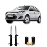 Amortecedores Dianteiros com Kit de Batentes e Guarda-Pó Ford Fiesta Moderno 2002 até 2014 - Remanufaturado