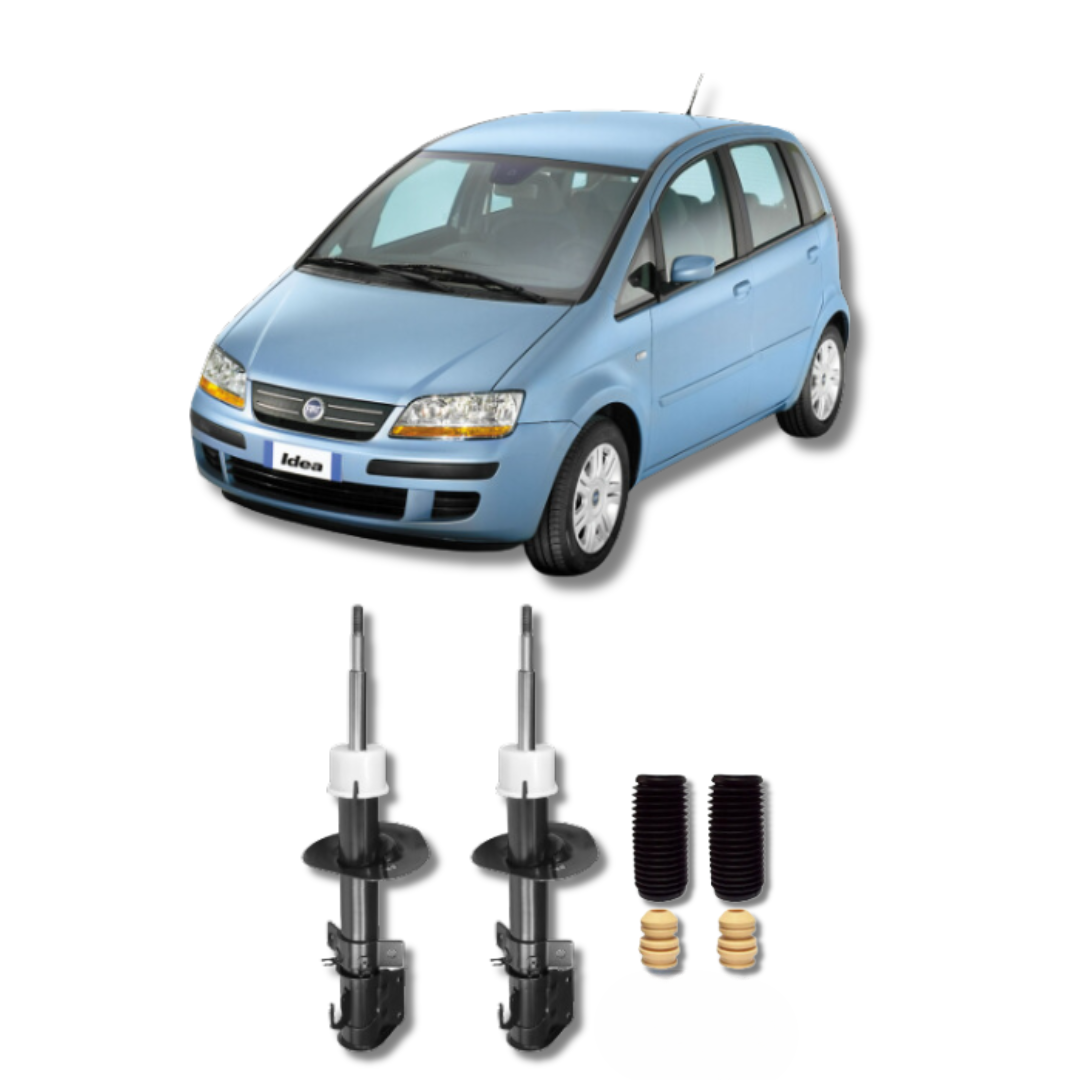 Amortecedores Dianteiros com Kit de Batentes e Guarda-Pó Fiat Idea 2005 até 2015 - Remanufaturado