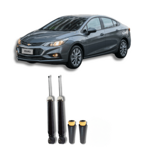 Amortecedor Traseiro Cruze LT/LTZ 2011 Até 2016 com Kit de Batentes e Guarda-Pó - Remanufaturado