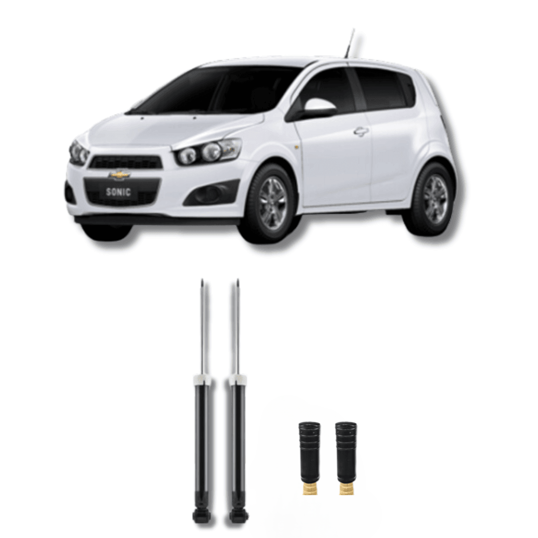 Amortecedor Traseiro Sonic 2014 Até 2020 com Kit de Batentes e Guarda-Pó - Remanufaturado