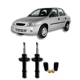 Amortecedores Dianteiros Corsa Classic 1995 Até 2016 com Kit de Batentes e Guarda-Pó - Remanufaturado